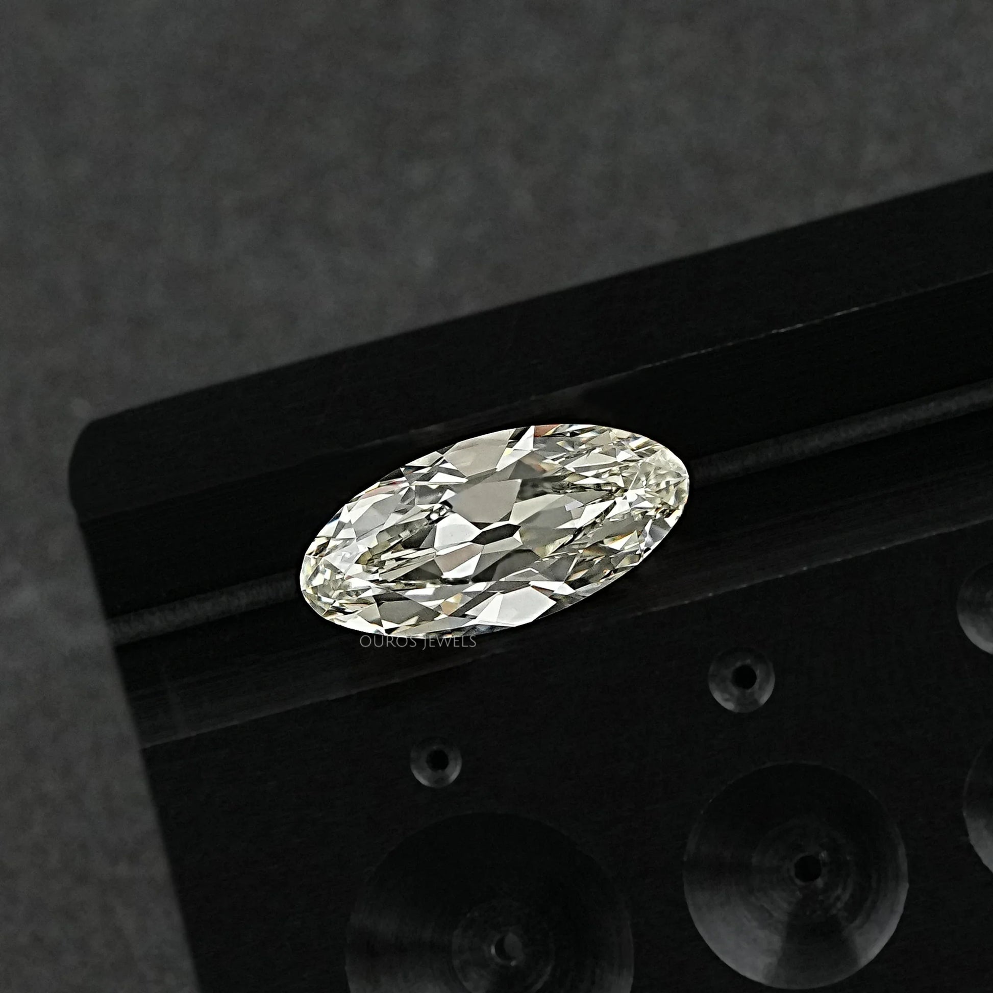 Old Mine Moval Cut Lab Grown Diamond Loose