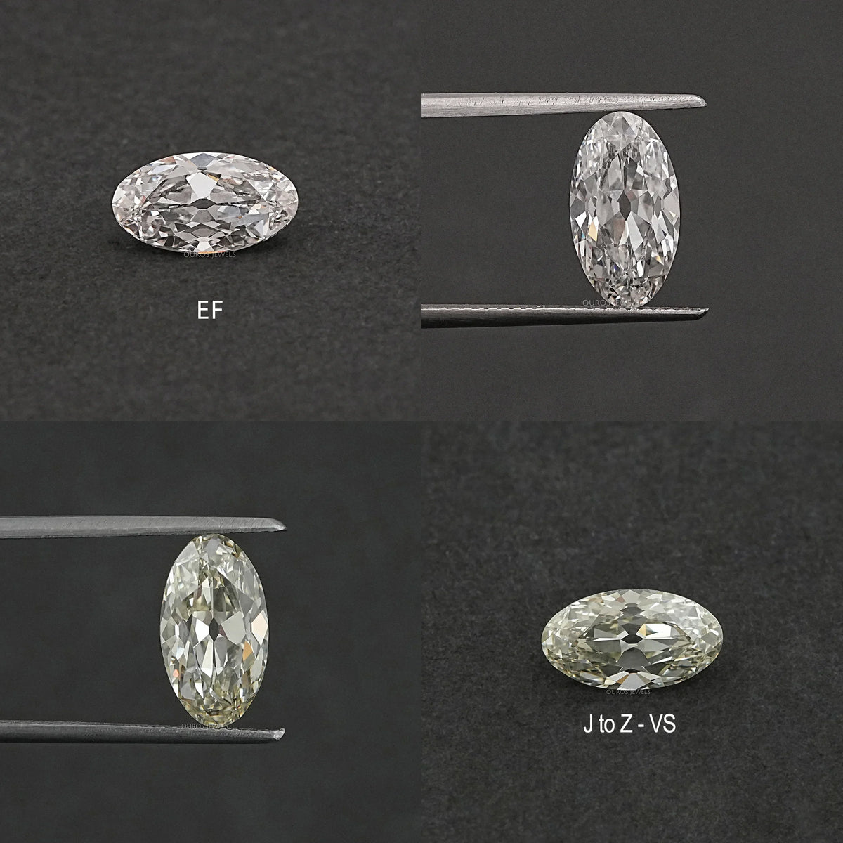 Moval Shape Lab Diamond - Old Mine Cut Loose