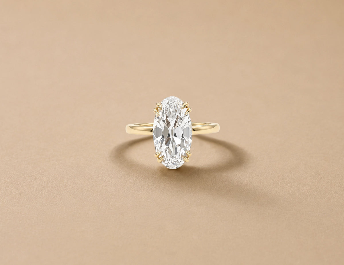 What kind of jewelry is made with Old Mine Moval Diamonds?